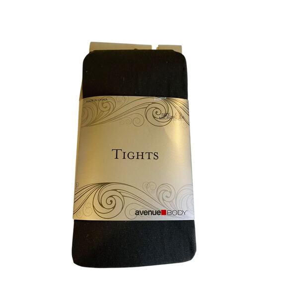 Avenue Body New Tights Plus Size C/D Dark Gray Charcoal - Picture 1 of 7